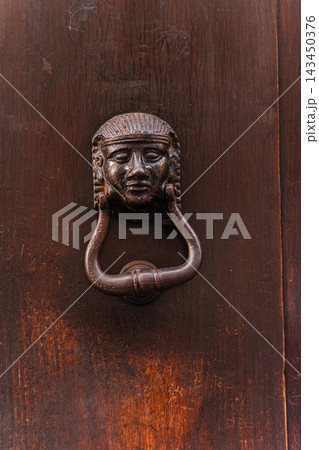 Door in historical part of Rome Door in historical part of Rome 143450376
