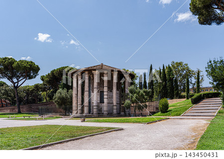 Temple of Hercules Victor in Forum Boarium in Rome Temple of Hercules Victor in Forum Boarium in Rome 143450431