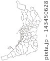 大阪府白地図 143450628