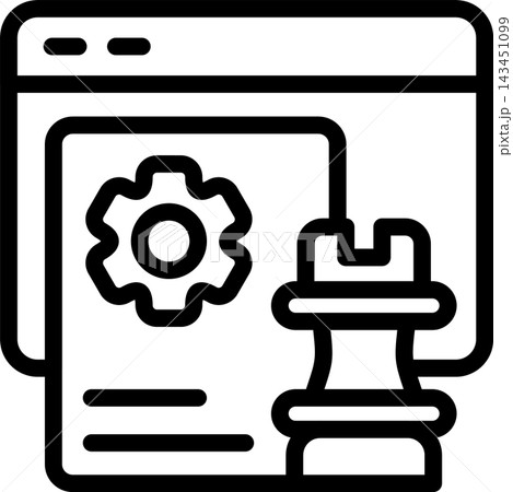 Technology Strategy Modern and Creative Icon Technology Strategy Modern and Creative Icon 143451099