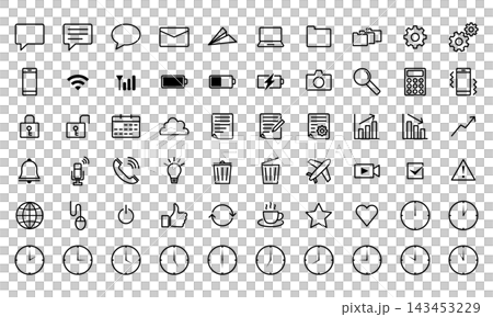 Simple business icons (60 sets) Simple business icons (60 sets) 143453229