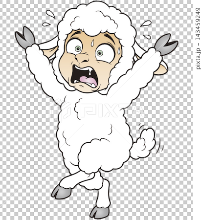 A fun animal illustration ☆ Sheep A fun animal illustration ☆ Sheep 143459249