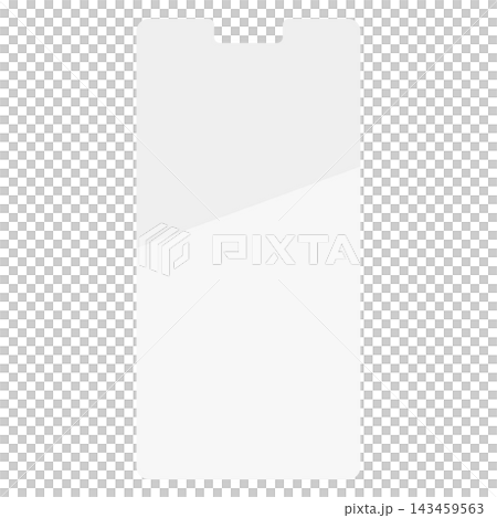 Single illustration of a smartphone screen protector 143459563