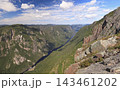 Aerial view at Acropole des Draveurs, Park of Hautes-Gorges-de-la-Riviere-Malbaie, Quebec, Canada 143461202