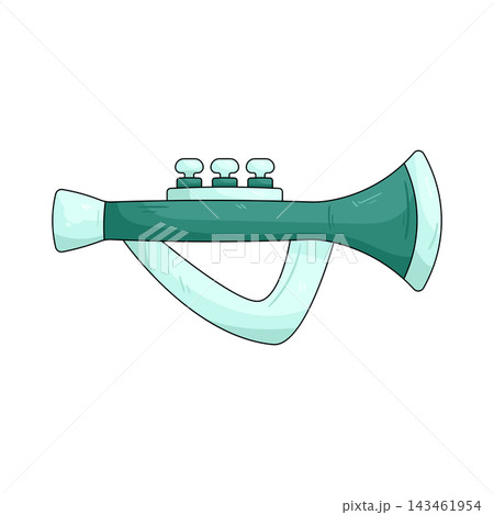 Illustration of toy trumpet 143461954