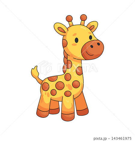 Illustration of cute toy giraffe 143461975