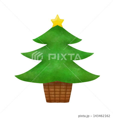 シンプルで可愛いクリスマスツリー シンプルで可愛いクリスマスツリー 143462162