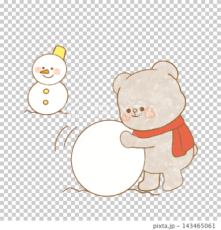 熊堆雪人的插圖 熊堆雪人的插圖 143465061