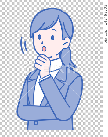 頷く 女性 スーツ 頷く 女性 スーツ 143465303