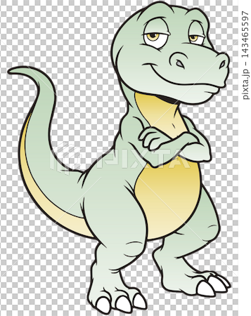 Fun dinosaur illustration ☆ Tyrannosaurus Fun dinosaur illustration ☆ Tyrannosaurus 143465597