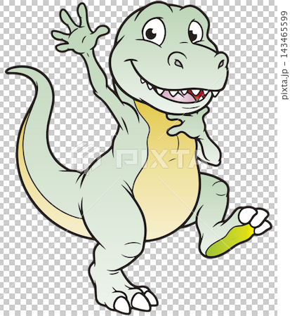 愉快な恐竜イラスト☆ティラノサウルス 愉快な恐竜イラスト☆ティラノサウルス 143465599