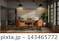 Luxury Executive Office Room Interior Contemporary Workspace Desk 143465772