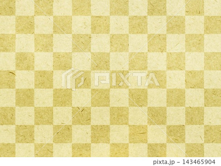 毛足のある紺色の和紙に格子柄金色 143465904