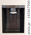 Modern built-in refrigerator water and ice dispenser panel 143467990