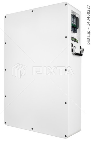 White industrial energy storage unit with side handle White industrial energy storage unit with side handle 143468227