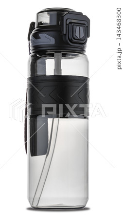 Clear Water Bottle with Straw Clear Water Bottle with Straw 143468300