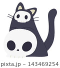 ドクロの黒猫 143469254