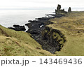 Londrangar basalt cliffs in Iceland 143469436
