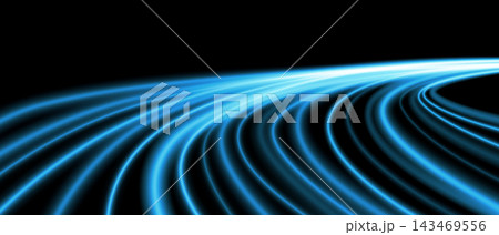 Abstrac blue light speed electric motion car and city technology communication innovation background vector 143469556