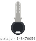 鍵の黒い持ち手がついたディンプルキーのイラスト 143470054