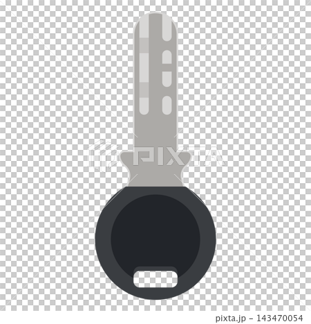 鍵の黒い持ち手がついたディンプルキーのイラスト 143470054