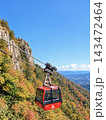 紅葉に彩られた御在所岳を行く御在所ロープウェイ 紅葉に彩られた御在所岳を行く御在所ロープウェイ 143472464