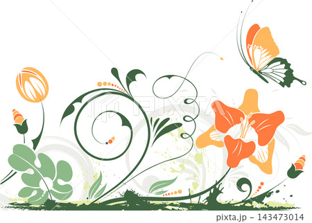 Floral frame Floral frame 143473014