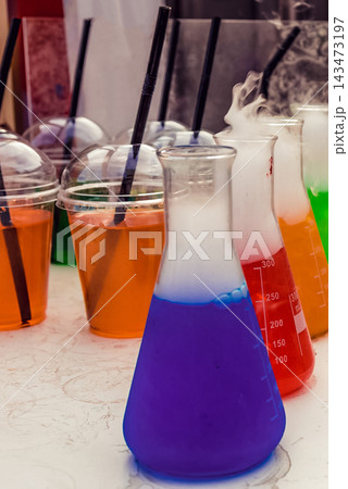Alcoholic cocktail glass wineglass, colorful delicious drink to celebrate event 143473197