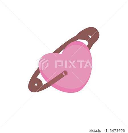 Close-up shot of a heart-shaped pin with intricate details and metallic sheen. The fine texture of the surface and the sharp point of the pin are highlighted by soft directional lighting. Perfect for. Close-up shot of a heart-shaped pin with intricate details and metallic sheen. The fine texture of the surface and the sharp point of the pin are highlighted by soft directional lighting. Perfect for. 143473696