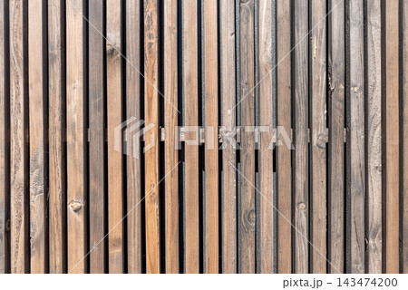 Wooden slats wall texture vintage texture background with copy space for text Wooden slats wall texture vintage texture background with copy space for text 143474200