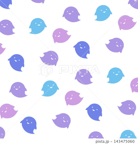 可愛いオバケのパターン 143475060