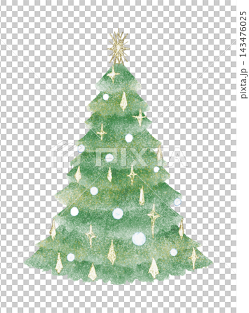 Watercolor Christmas tree illustration Watercolor Christmas tree illustration 143476025