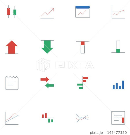 Financial Chart and Graph Icons Financial Chart and Graph Icons 143477320