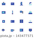 Scientific Instruments and Laboratory Equipment Icons 143477371