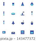 Laboratory Equipment Icons 143477372