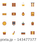 Minimalist Furniture and Home Decor Icons Set 143477377