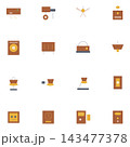 Minimalist Abstract Geometric Icons and Objects 143477378