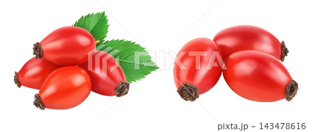 Rose hip isolated on a white background with full depth of field Rose hip isolated on a white background with full depth of field 143478616