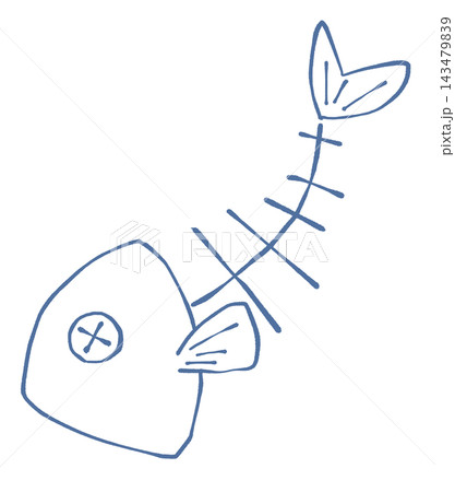魚の骨のイラスト 143479839