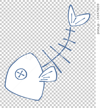 魚の骨のイラスト 143479839