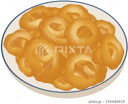 fried calamari rings 143480419