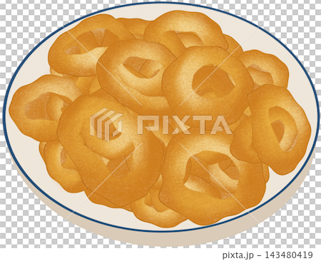 fried calamari rings 143480419