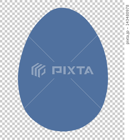 Egg silhouette illustration Egg silhouette illustration 143480978