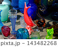 Old vintage things on the street flea market on square in front of the Cathedral of St. Mary Magdalene in Wroclav, Poland 143482268