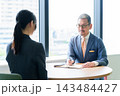 面接　面談　相談　ヒアリング　1on1 143484427