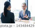面接　面談　相談　ヒアリング　1on1 143484429