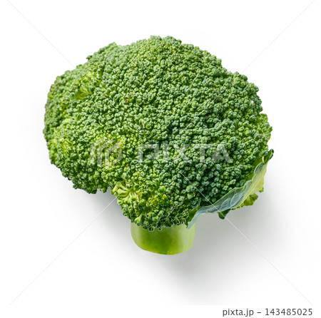 fresh green broccoli isolated on white background fresh green broccoli isolated on white background 143485025