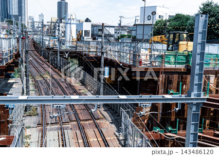 東京 雑司ヶ谷 都電荒川線と地下トンネル工事 2026.07 d-5 クールカラー 東京 雑司ヶ谷 都電荒川線と地下トンネル工事 2026.07 d-5 クールカラー 143486120