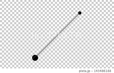 こいぬ座の星座線のモノクロイラスト こいぬ座の星座線のモノクロイラスト 143486188