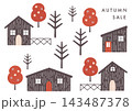 秋の風景　森の家 143487378